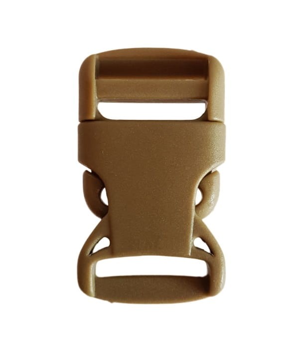 Klamra 25mm Zatrzask plastik Koyote 5szt