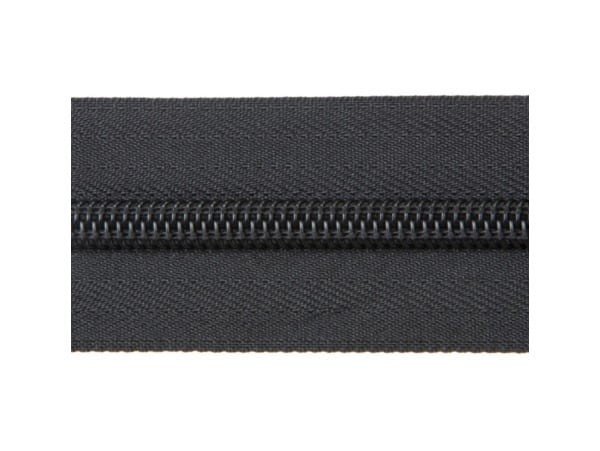 Taśma suwakowa 8 Zamek 5m+5s Czarna