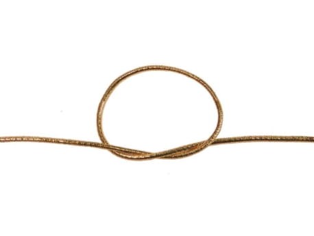 GumoSznurek 1,5mm Różowo-złoty poliestrowy 50mb