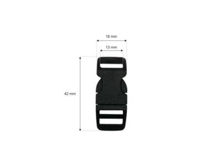 Klamra plastikowa 13mm czarna 10szt