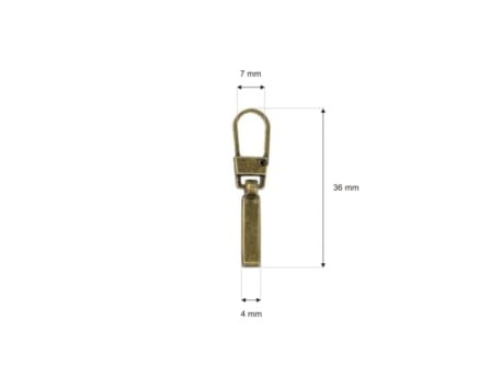 Zawieszka naprawa Suwaka zamka St.złoto 2szt