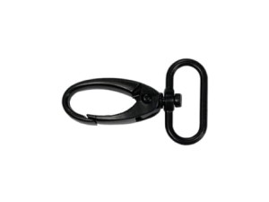 Karabinek karabińczyk 25x49mm Czarny MAT 5szt