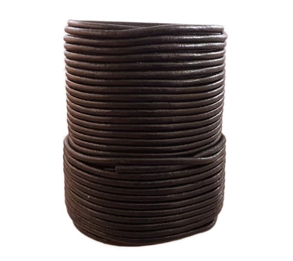 Rzemień Rzemyk Skóra fi 2,5mm Czarny