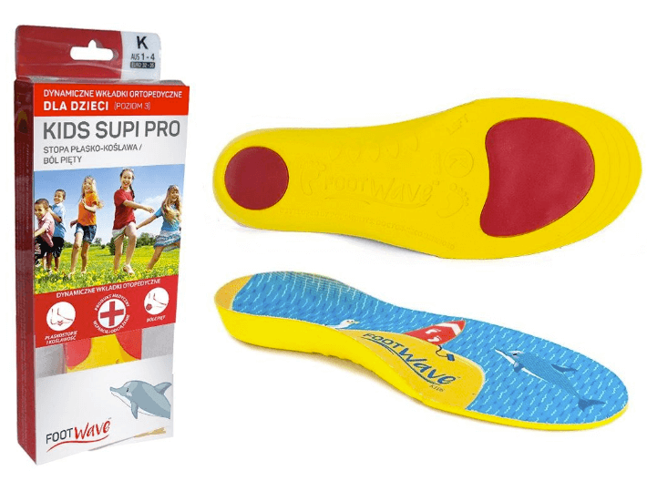 Wkładki Supinujące dla dzieci FootWave Kids Supi PRO