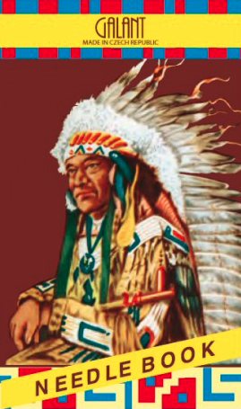 Zestaw KARNET igieł 24szt Indianin