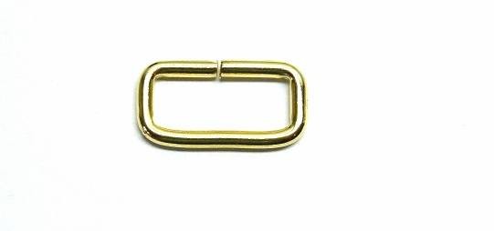Ramka z drutu 4mm szerokość 30/17mm ZŁOTA 10szt