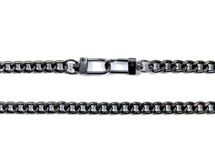 Łańcuszek do Torebki Dewizka 40cm Ciemny Nikiel