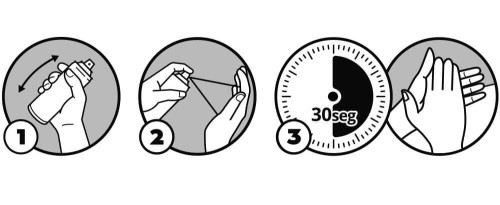 Alkoholowy aerozol do czyszczenia rąk 125ml Tarrago