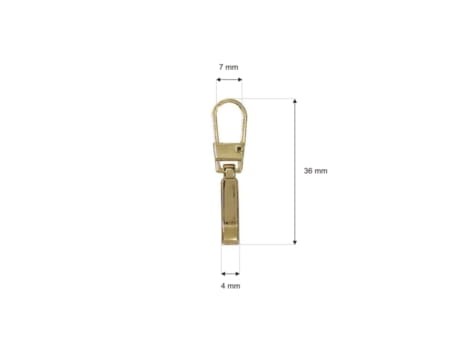 Zawieszka naprawa Suwaka zamka Złota 5szt