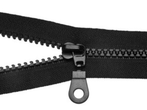 Zamek Rozdzielczy 85cm CZARNY Kostka #5 5szt
