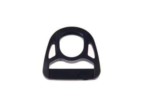 Półkole plastikowe 30x38mm Czarne 20szt