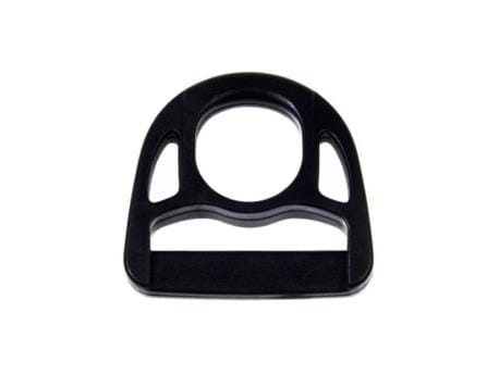 Półkole plastikowe 38x46mm Czarne 20szt