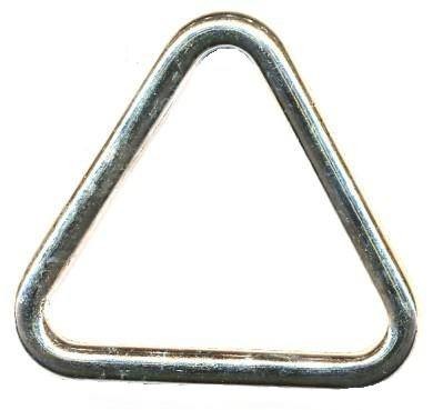 Trójkąt metalowy kaletniczy 25/4 mm 5szt