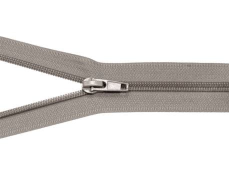Zamek błyskawiczny #5 Rozdzielczy 80cm Jasno Szary 5szt