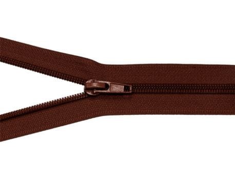 Zamek błyskawiczny #5 Rozdzielczy 55cm Brąz 5szt