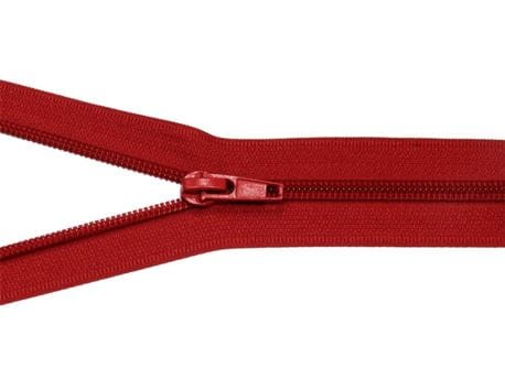 Zamek błyskawiczny #5 Rozdzielczy 55cm Czerwień 5szt