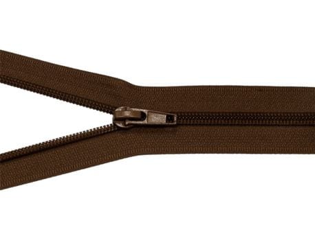 Zamek błyskawiczny #5 Rozdzielczy 40cm Brunatny 5szt