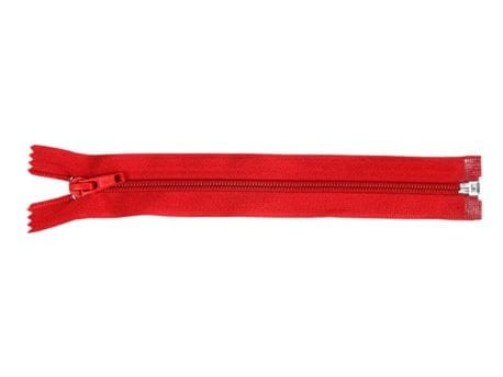 Zamek błyskawiczny #5 Rozdzielczy 45cm Ognista Czerwień 5szt