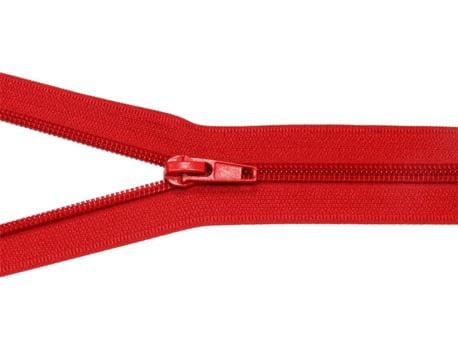 Zamek błyskawiczny #5 Rozdzielczy 50cm Ognista Czerwień 5szt