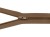 Zamek błyskawiczny #5 Rozdzielczy 25cm Kawa 5szt
