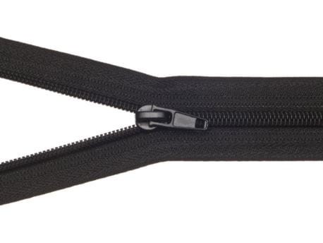 Zamek błyskawiczny #5 Rozdzielczy 45cm Czarny 5szt