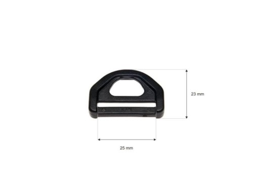 Półkole plastikowe Przelotka trójkąt 25/15 mm 50szt