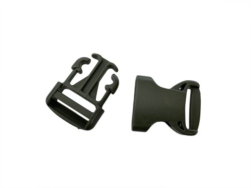 Klamra plastikowa 25mm Zieleń Wojskowa 5szt