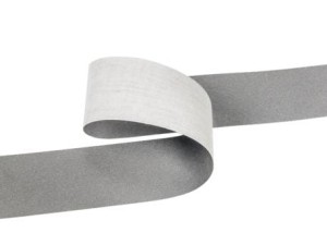 Taśma Odblaskowa 25mm Szara Poliester 10m