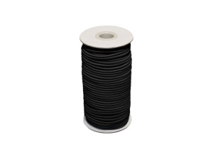 GumoSznurek fi 6mm Guma Sznurek Czarny 50mb