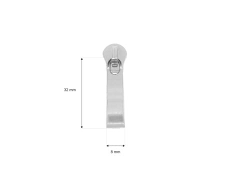 Suwak do taśmy suwakowej Metalowej 5 Srebrny 10szt