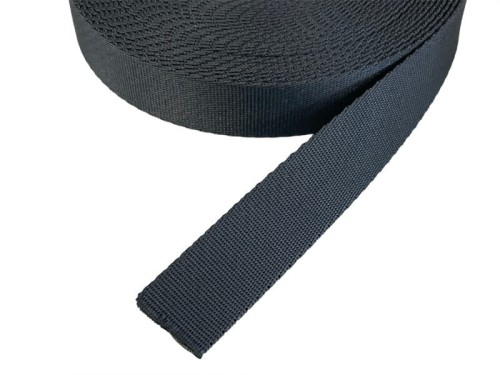 Taśma nośna 25mm/1,5mm PoliEstrowa Czarna 1T 5m