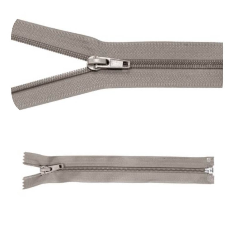 Zamek błyskawiczny #5 Rozdzielczy 80cm Jasno Szary 5szt