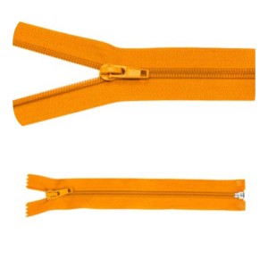 Zamek błyskawiczny #5 Rozdzielczy 25cm Żółty 5szt 
