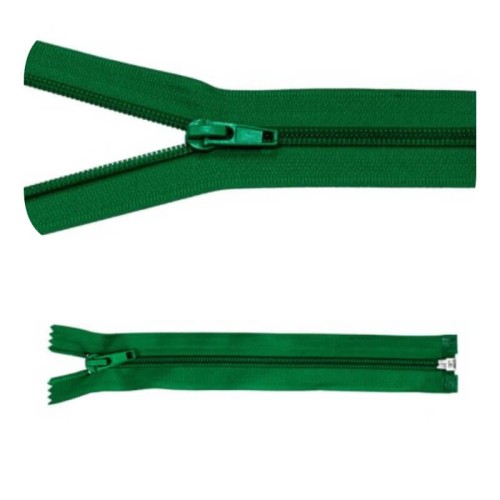 Zamek błyskawiczny #5 Rozdzielczy 40cm Zieleń 5szt