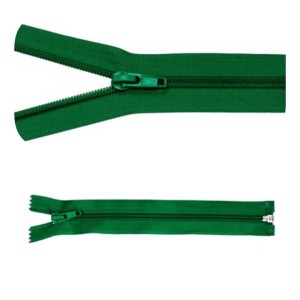 Zamek błyskawiczny #5 Rozdzielczy 25cm Zieleń 5szt
