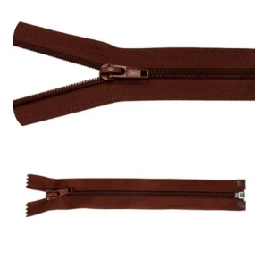 Zamek błyskawiczny #5 Rozdzielczy 55cm Brąz 5szt