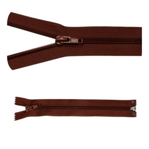 Zamek błyskawiczny #5 Rozdzielczy 60cm Brąz 5szt