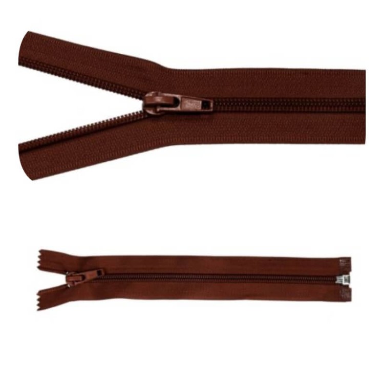 Zamek błyskawiczny #5 Rozdzielczy 85cm Brąz 5szt