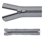 Zamek błyskawiczny #5 Rozdzielczy 80cm Szary 5szt
