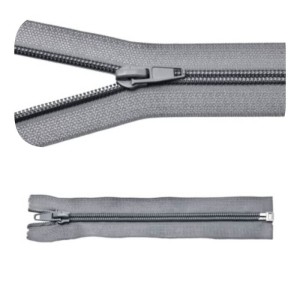 Zamek błyskawiczny #5 Rozdzielczy 25cm Szary 5szt