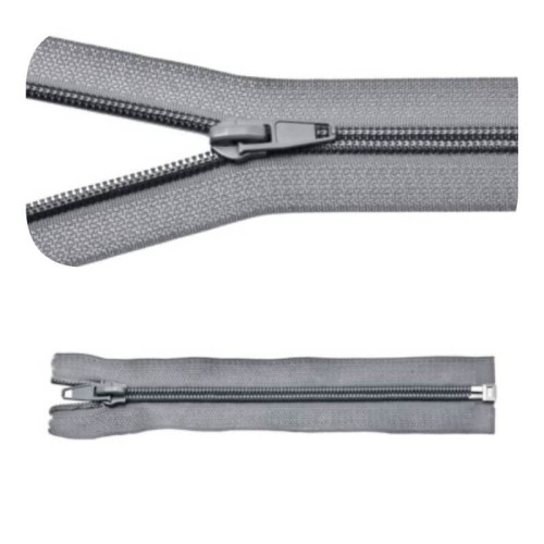 Zamek błyskawiczny #5 Rozdzielczy 65cm Szary 5szt