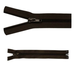 Zamek błyskawiczny #5 Rozdzielczy 25cm Ciemny Brąz 5szt