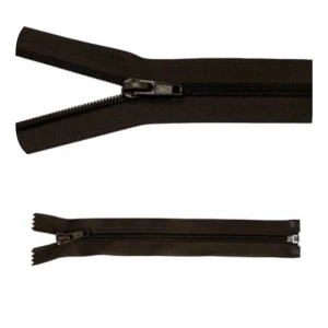 Zamek błyskawiczny #5 Rozdzielczy 60cm Ciemny Brąz 5szt