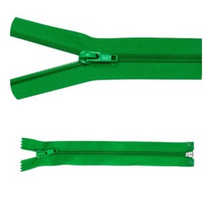 Zamek błyskawiczny #5 Rozdzielczy 25cm Jasna Zieleń 5szt