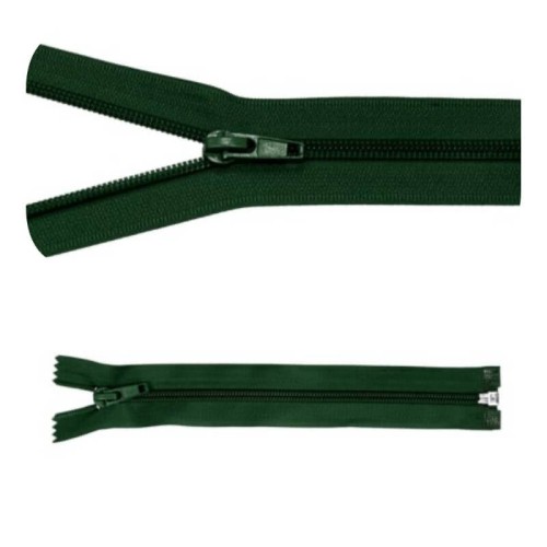 Zamek błyskawiczny #5 Rozdzielczy 50cm Ciemna Zieleń 5szt