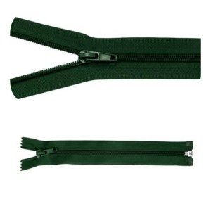 Zamek błyskawiczny #5 Rozdzielczy 25cm Ciemna Zieleń 5szt