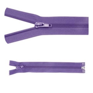 Zamek błyskawiczny #5 Rozdzielczy 25cm Ultra Fiolet 5szt