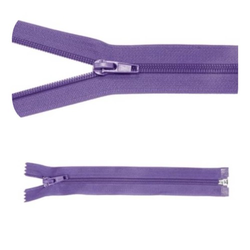 Zamek błyskawiczny #5 Rozdzielczy 25cm Ultra Fiolet 5szt