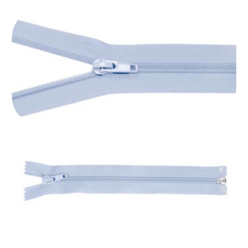 Zamek błyskawiczny #5 Rozdzielczy 55cm Jasno Niebieski 5szt