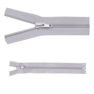 Zamek błyskawiczny #5 Rozdzielczy 65cm Popiel 5szt